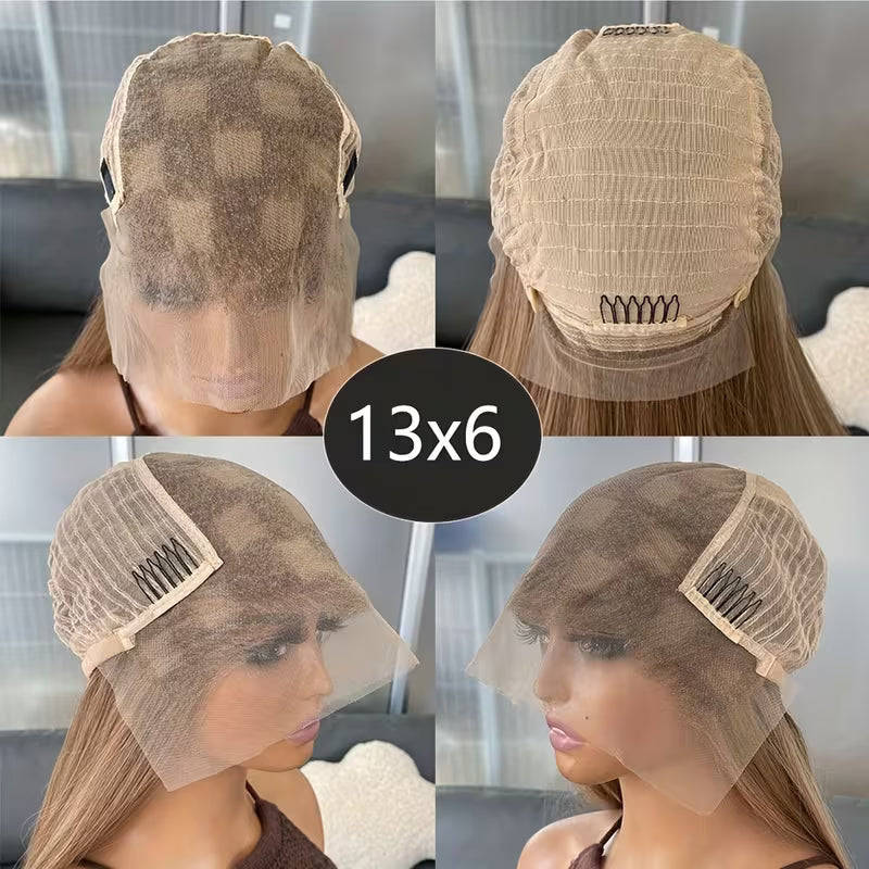22- inch Blonde/Brown Lace Front Wig